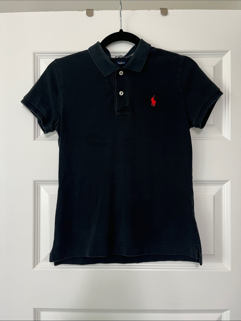 Polo by Ralph Lauren Black Short-Sleeve Polo with Red Pony
